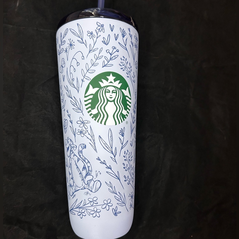 Disney Parks Winnie the Pooh Starbucks drink tumbler with straw - Picture 2 of 12